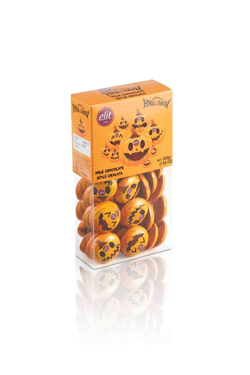 Halloween Emoji Çikolata Asetat Kutu 200g Glutensiz - 1
