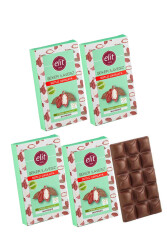 Şeker İlavesiz ve Prebiyotik Sütlü Çikolata 60g 5'li Set (5x60g) Glutensiz - 1